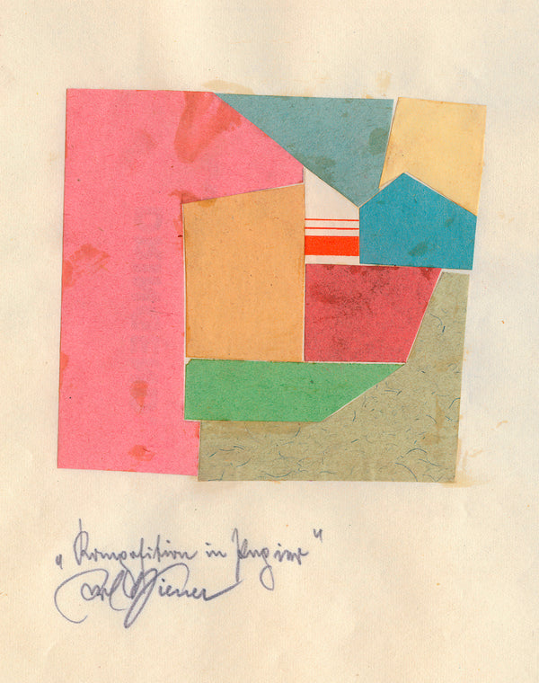 Karl Wiener — Komposition in Papier (Composition in Paper) | Collage Art Print