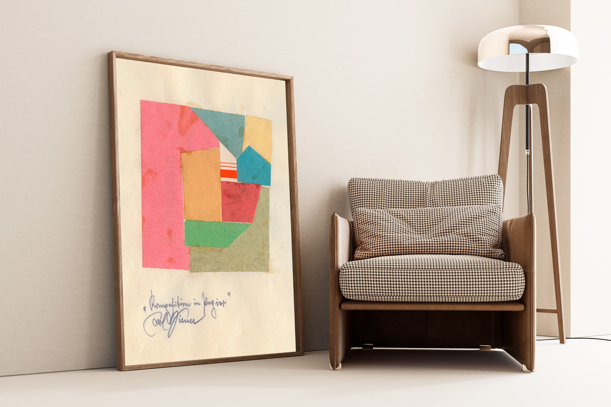Karl Wiener — Komposition in Papier (Composition in Paper) | Collage Art Print