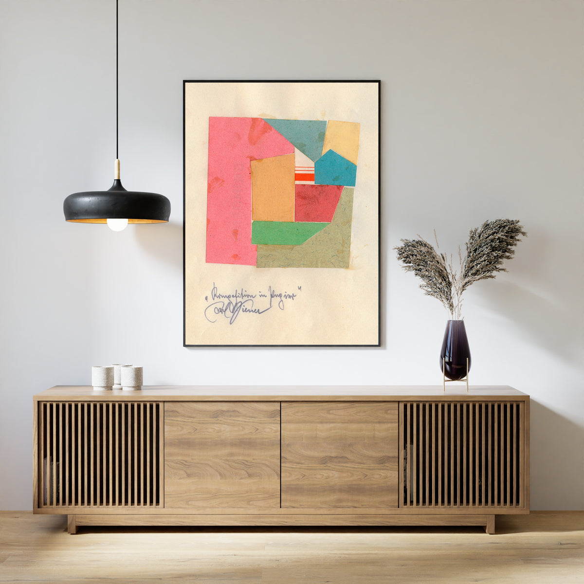 Karl Wiener — Komposition in Papier (Composition in Paper) | Collage Art Print