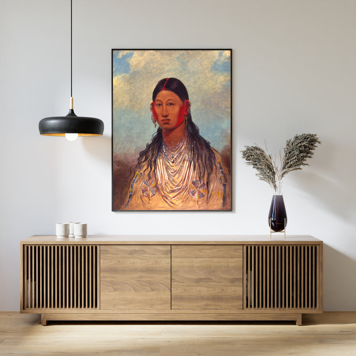 George Catlin — Koon-za-ya-me, Female War Eagle | Western Art Print