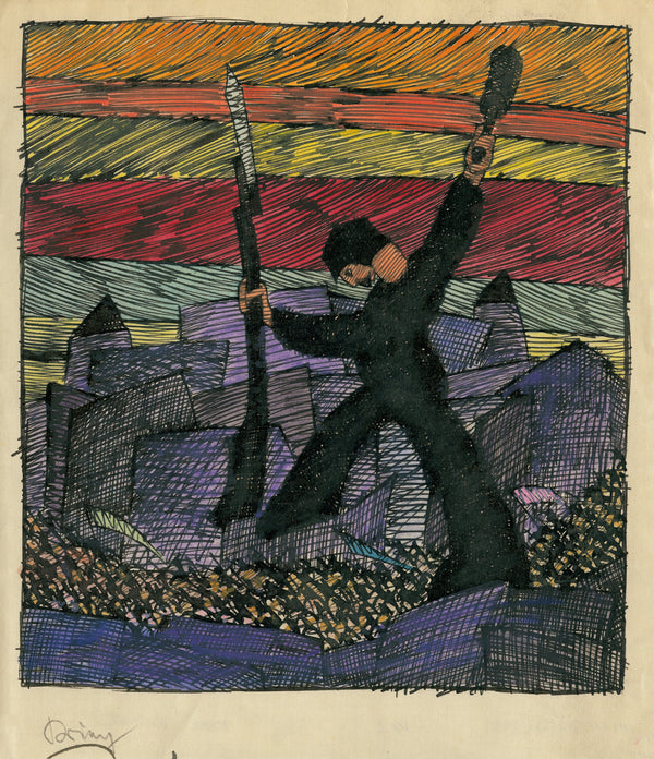 Karl Wiener — Krieg (War) | Expressionist Art Print