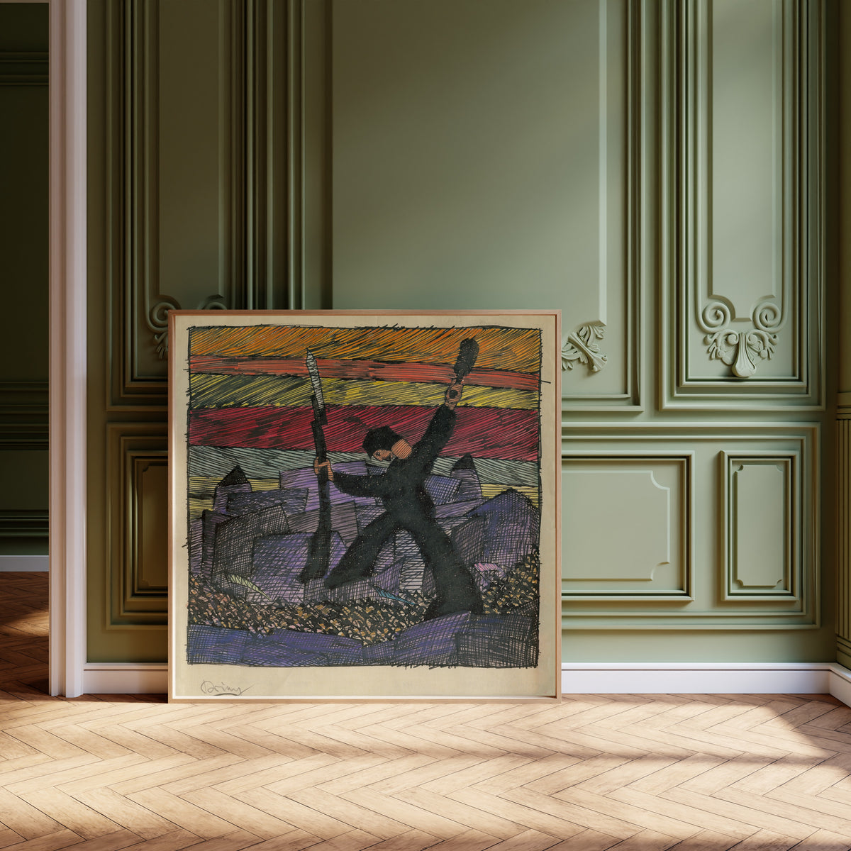 Karl Wiener — Krieg (War) | Expressionist Art Print