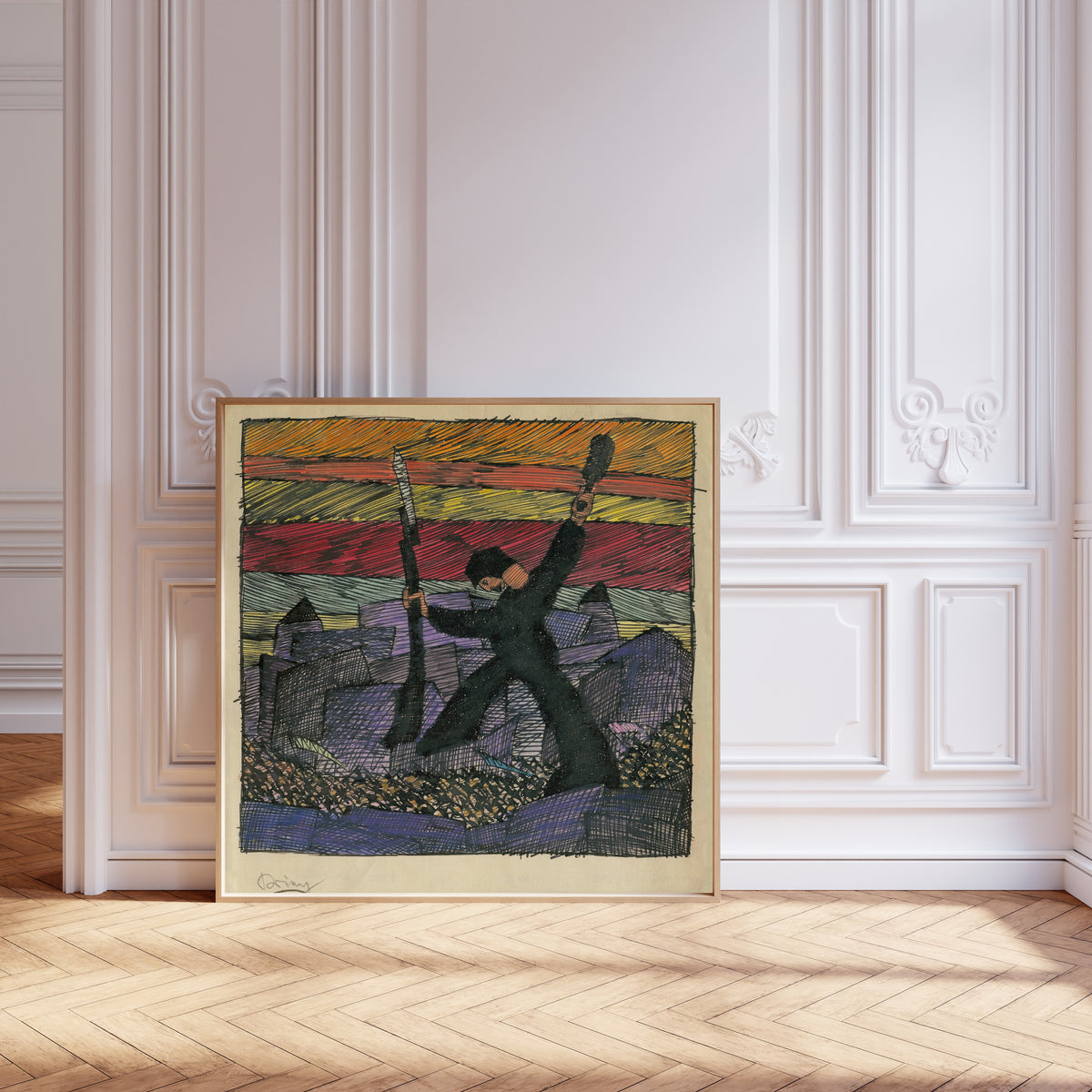 Karl Wiener — Krieg (War) | Expressionist Art Print