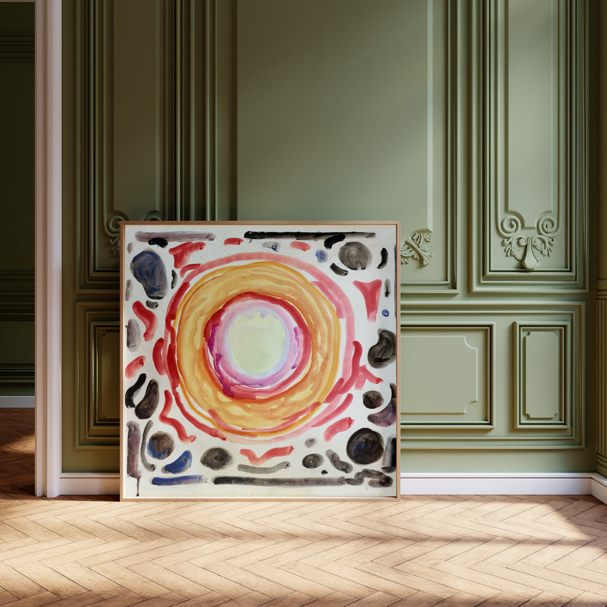 Edvard Munch — The Artist and his Sick Eye. Optical Illusion | Symbolist Art Print