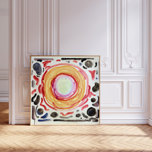 Edvard Munch — The Artist and his Sick Eye. Optical Illusion | Symbolist Art Print