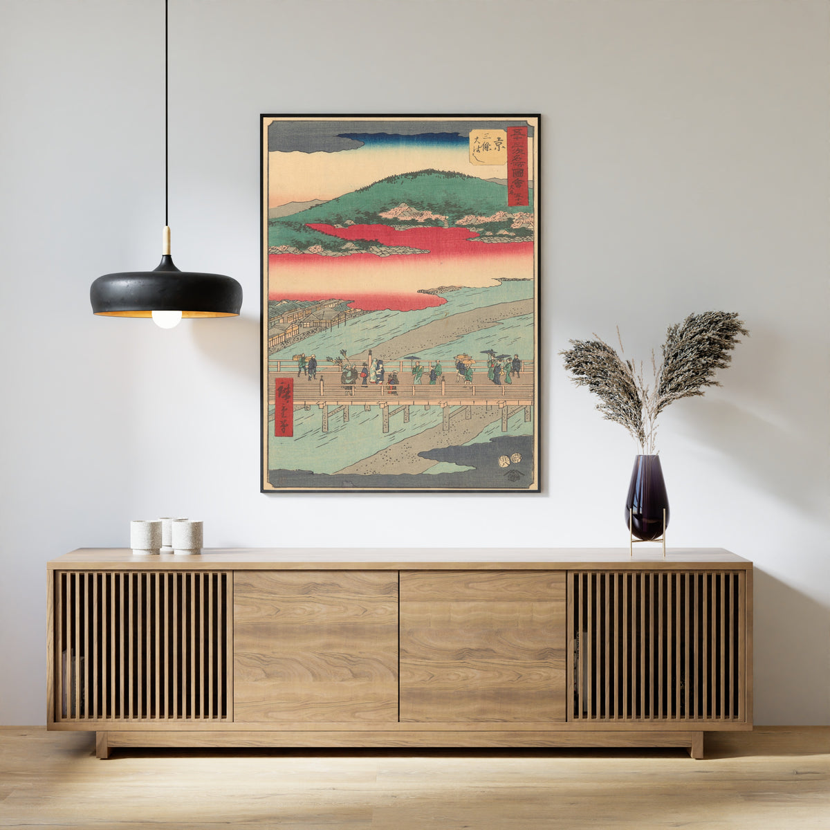 Utagawa Hiroshige — Famous Sights of the Fifty-three Stations: Kyoto | Japanese Woodblock Print (Ukiyo-e)