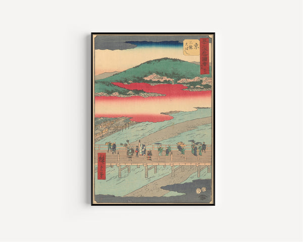 Utagawa Hiroshige — Famous Sights of the Fifty-three Stations: Kyoto | Japanese Woodblock Print (Ukiyo-e)