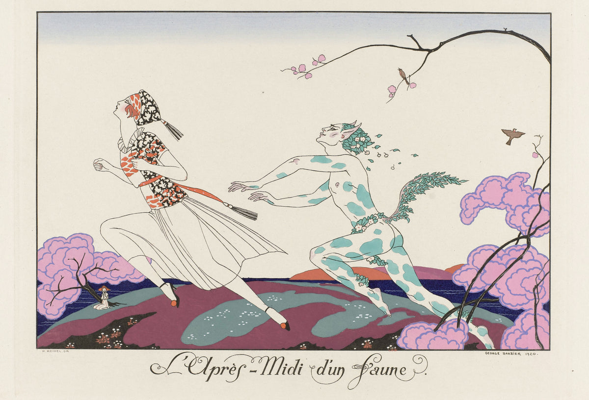 George Barbier — L'Après-midi d'un faune | Art Deco Fashion Print