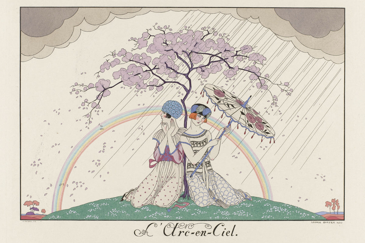 George Barbier — L'Arc-en-ciel [The Rainbow] | Art Deco Fashion Print
