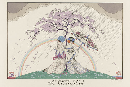 George Barbier — L'Arc-en-ciel [The Rainbow] | Art Deco Fashion Print
