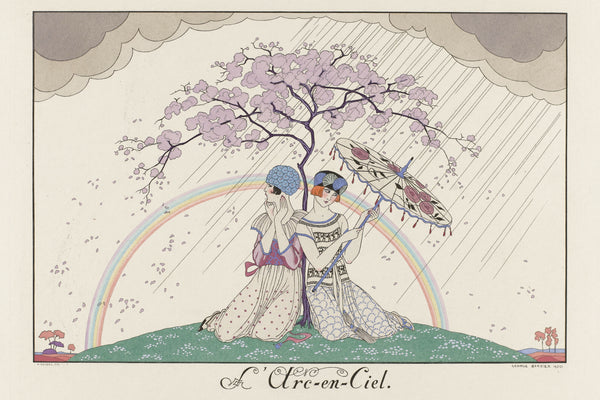 George Barbier — L'Arc-en-ciel [The Rainbow] | Art Deco Fashion Print