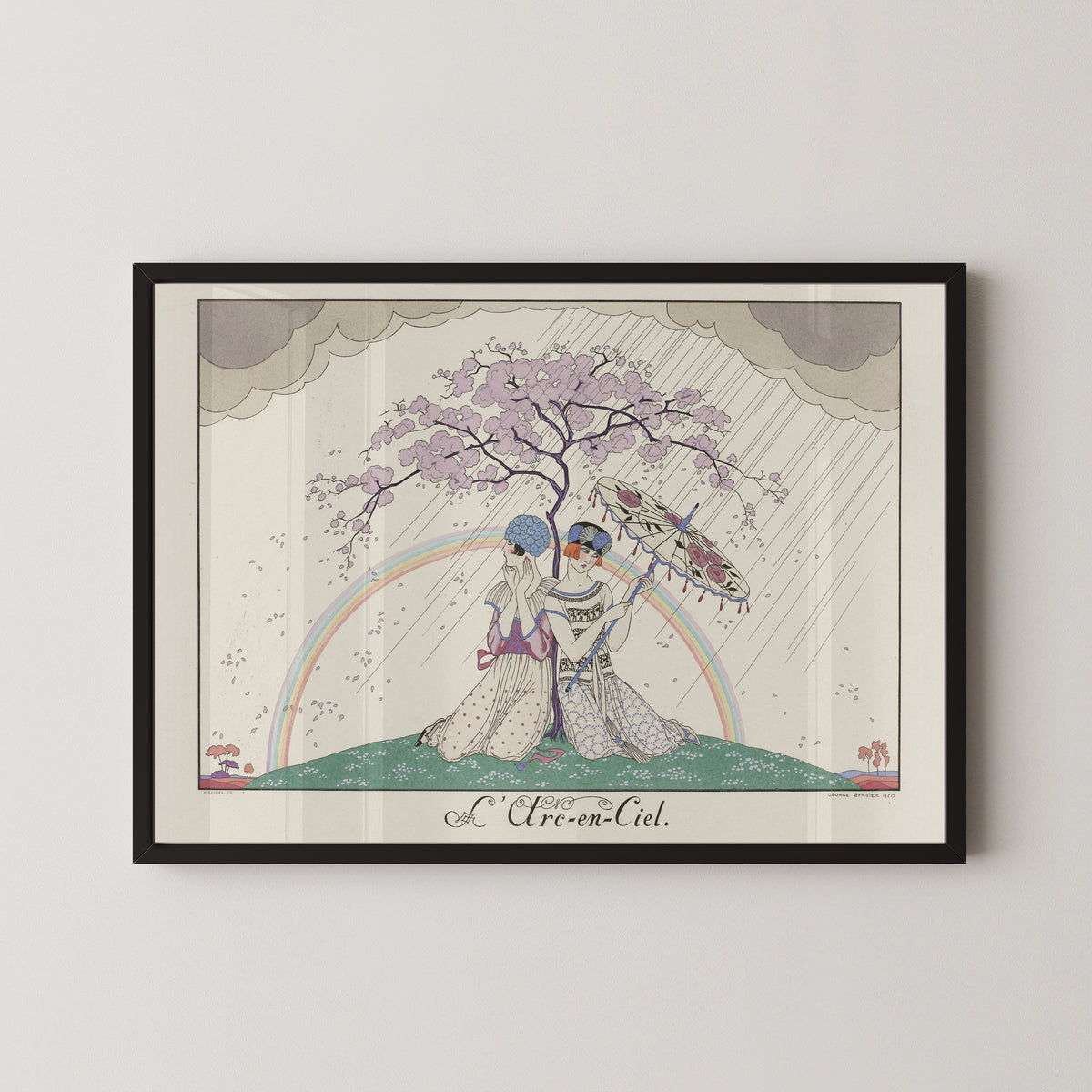 George Barbier — L'Arc-en-ciel [The Rainbow] | Art Deco Fashion Print