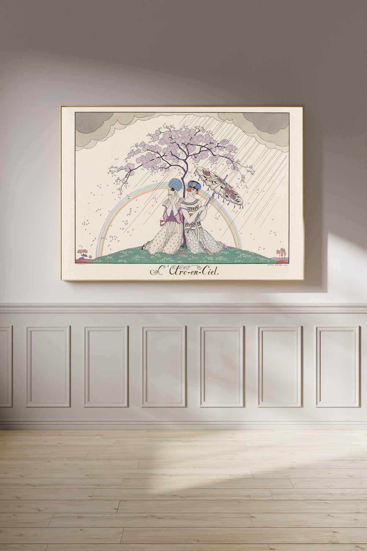 George Barbier — L'Arc-en-ciel [The Rainbow] | Art Deco Fashion Print