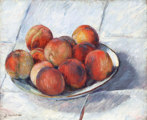 Gustave Caillebotte — L’Assiette de pêches (Plate of Peaches) | Fine Art Print