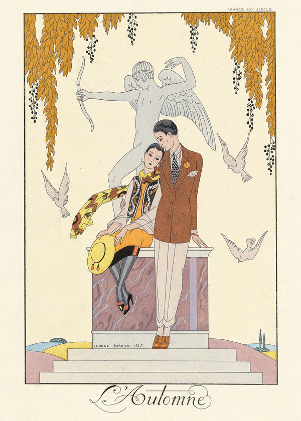 George Barbier — L'Automne [Autumn] | Art Deco Fashion Print