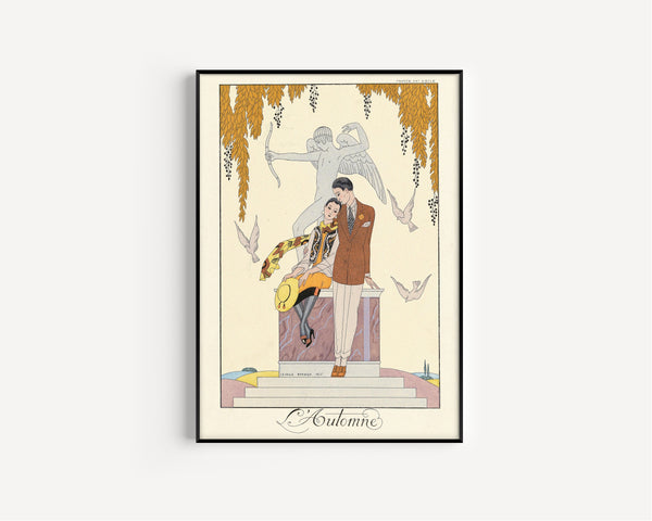 George Barbier — L'Automne [Autumn] | Art Deco Fashion Print