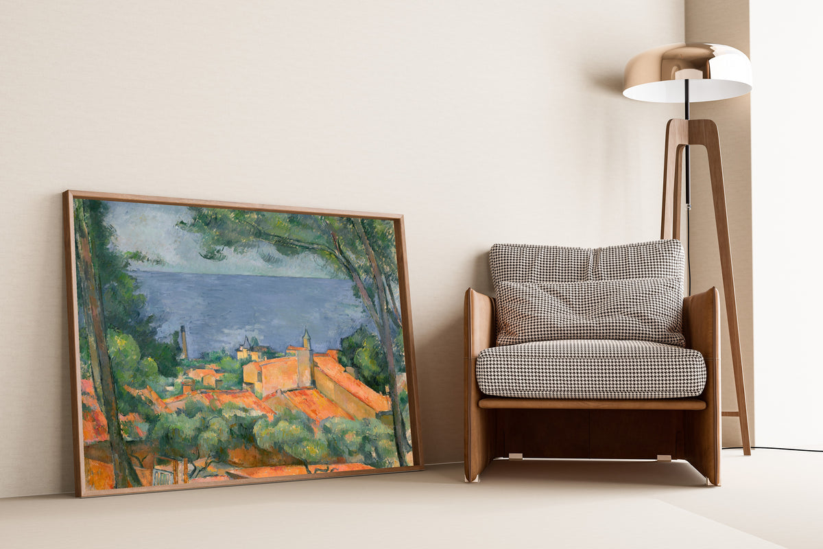 Paul Cezanne — L'Estaque with Red Roofs | Fine Art Print