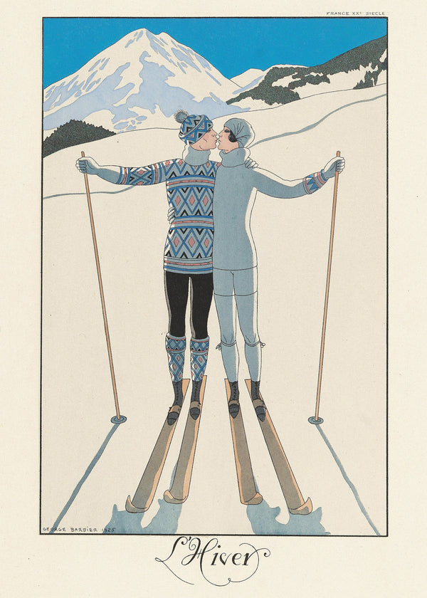George Barbier — L'Hiver [Winter] | Art Deco Fashion Print