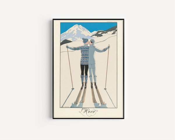 George Barbier — L'Hiver [Winter] | Art Deco Fashion Print