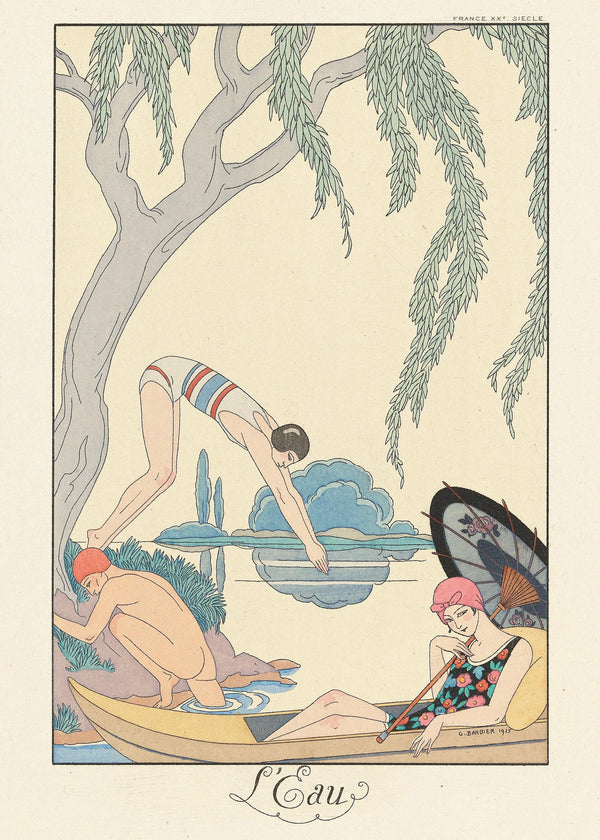 George Barbier — L'Eau [Water] | Art Deco Fashion Print