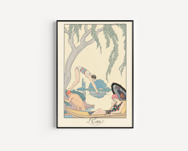 George Barbier — L'Eau [Water] | Art Deco Fashion Print
