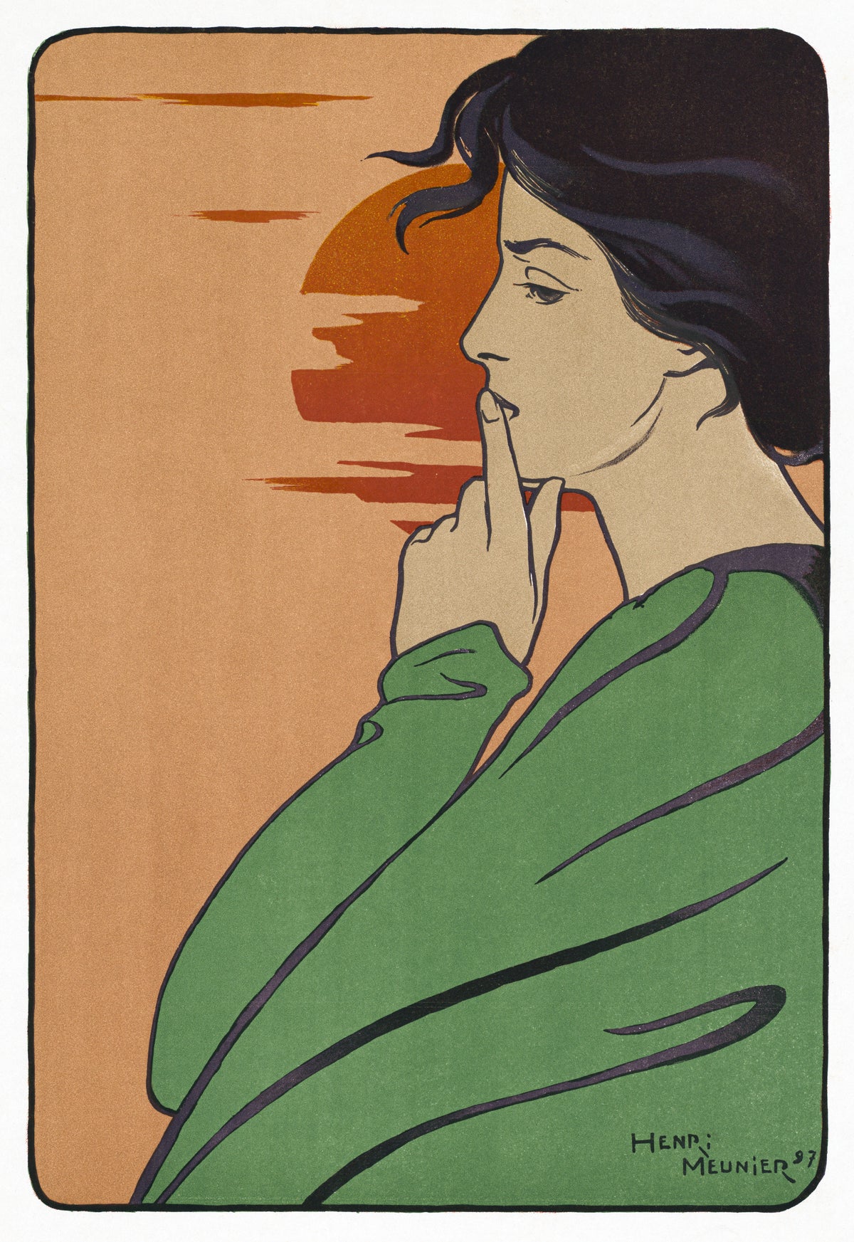 Henri Meunier — L'Heure du Silence | Art Nouveau Print
