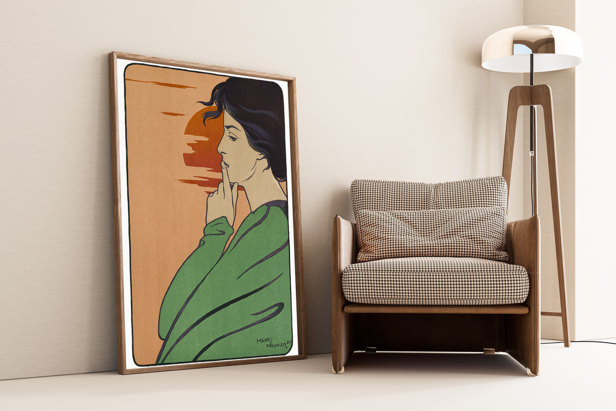 Henri Meunier — L'Heure du Silence | Art Nouveau Print