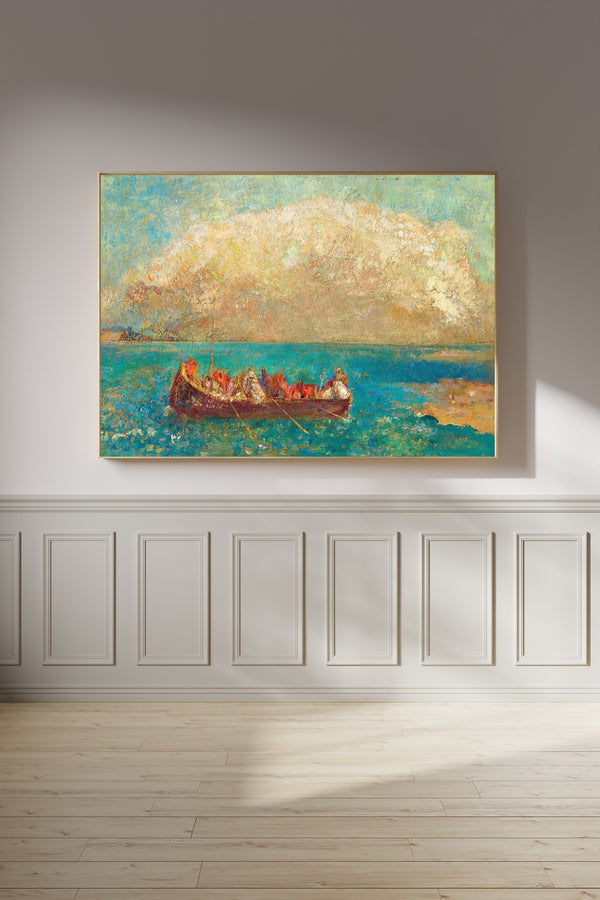 Odilon Redon — La Barque aux âmes inanimées | Symbolist Art Print