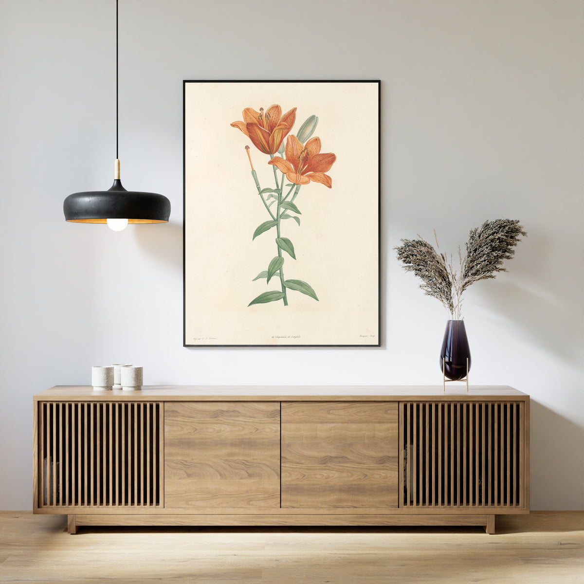 Pierre-Joseph Redouté — La Botanique de J. J. Rousseau, Plate 1: Orange Lily | Botanical Illustration Print
