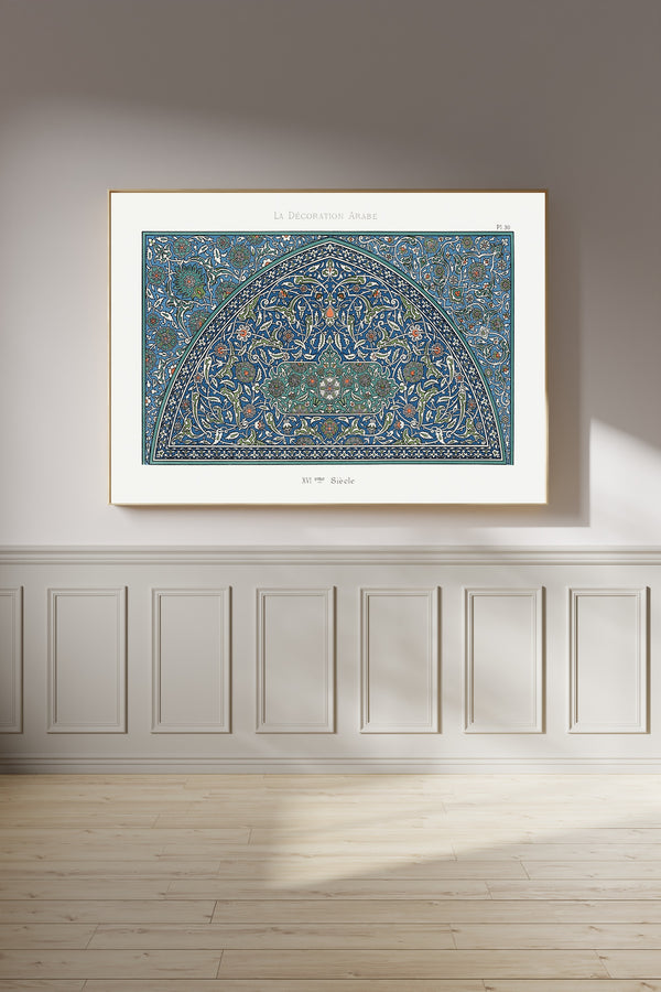 Émile Prisse d'Avennes — La Décoration Arabe, Plate 30 | Ornament Plate Print