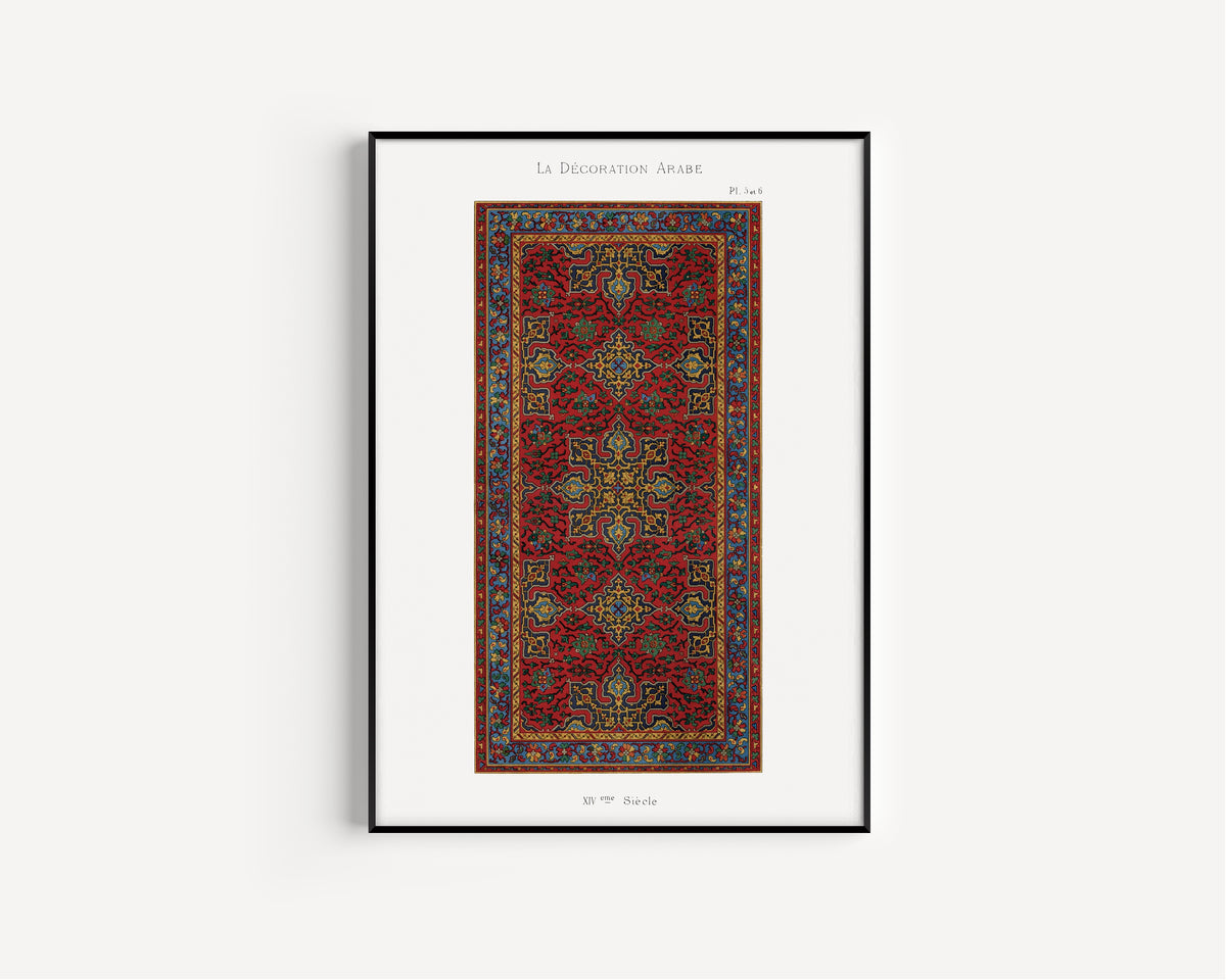Émile Prisse d'Avennes — La Décoration Arabe, Plates 5 and 6 | Ornament Plate Print