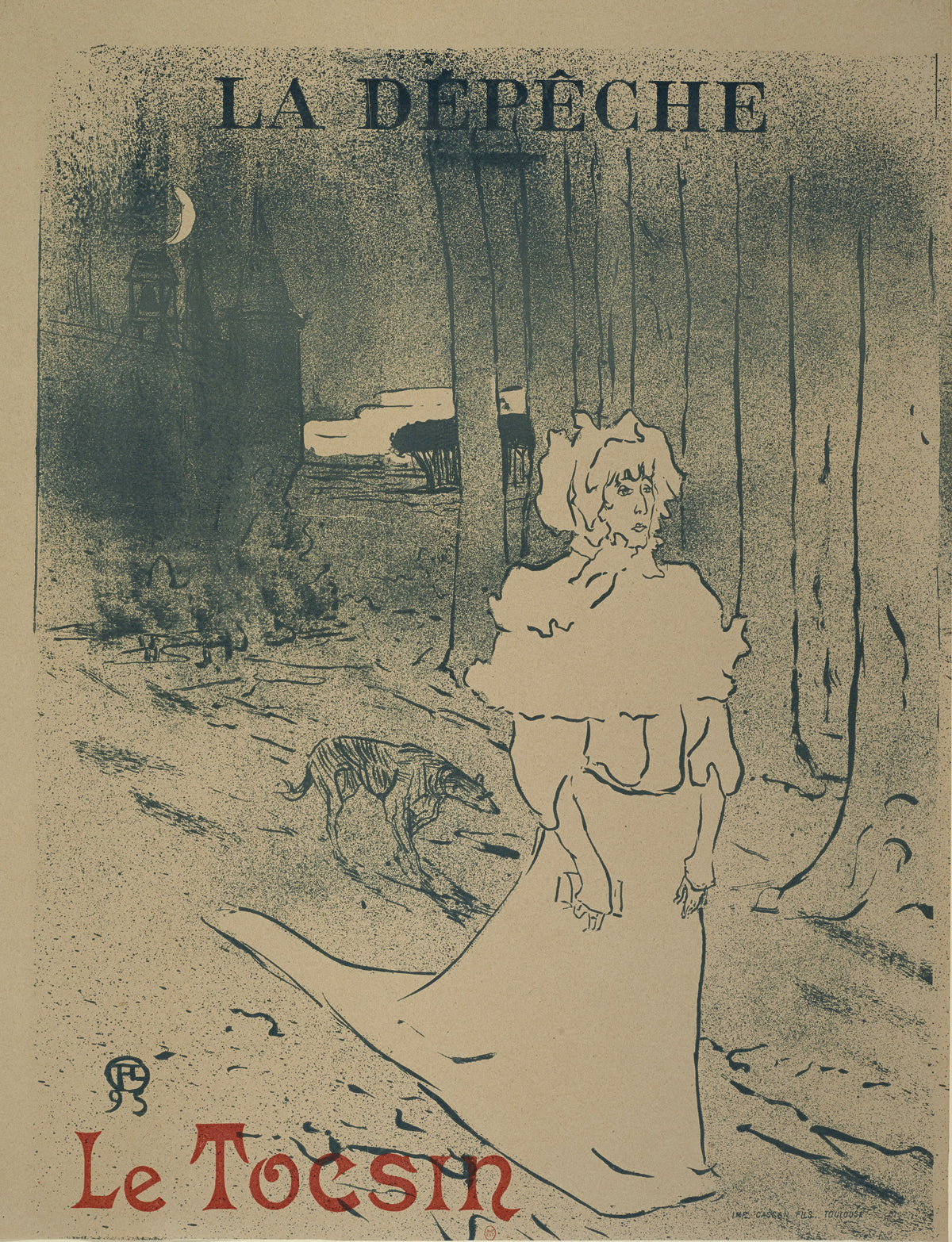 Henri de Toulouse-Lautrec — La Dépêche: Le Tocsin | Vintage Poster Print