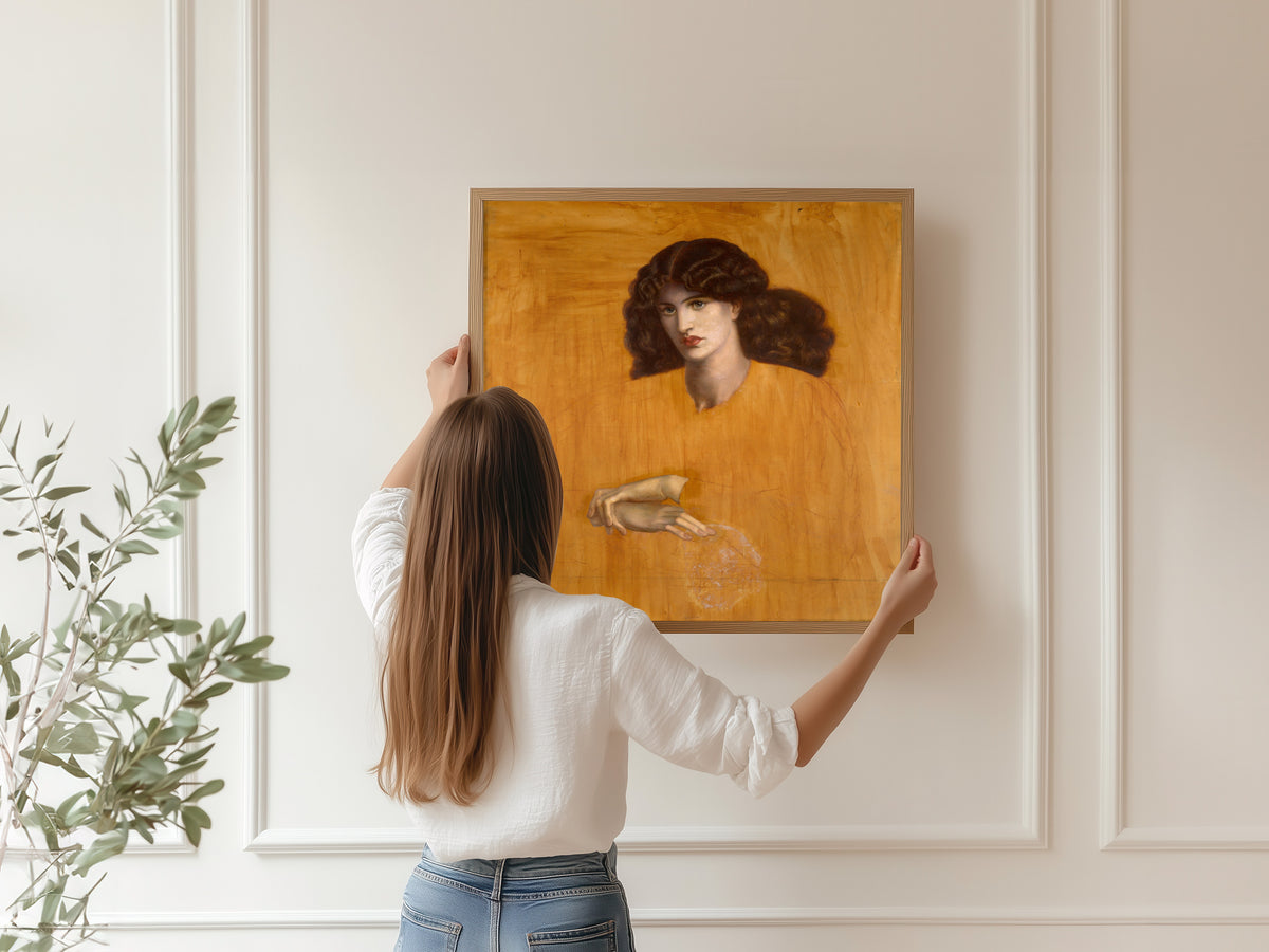 Dante Gabriel Rossetti — La Donna della Finestra (The Lady of Pity) | Pre-Raphaelite Art Print