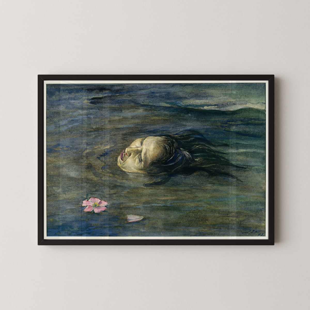 John La Farge — The Strange Thing Little Kiosai Saw in the River | Symbolist Art Print