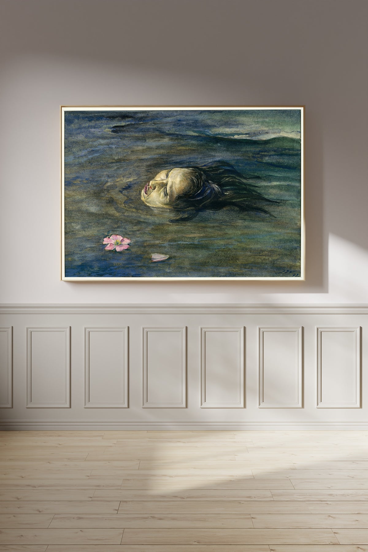 John La Farge — The Strange Thing Little Kiosai Saw in the River | Symbolist Art Print