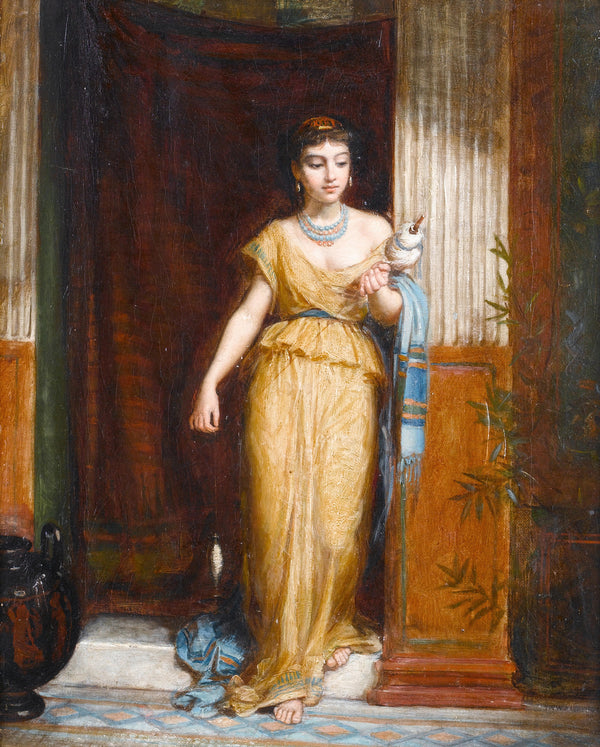 John William Waterhouse — La Fileuse | Pre-Raphaelite Art Print