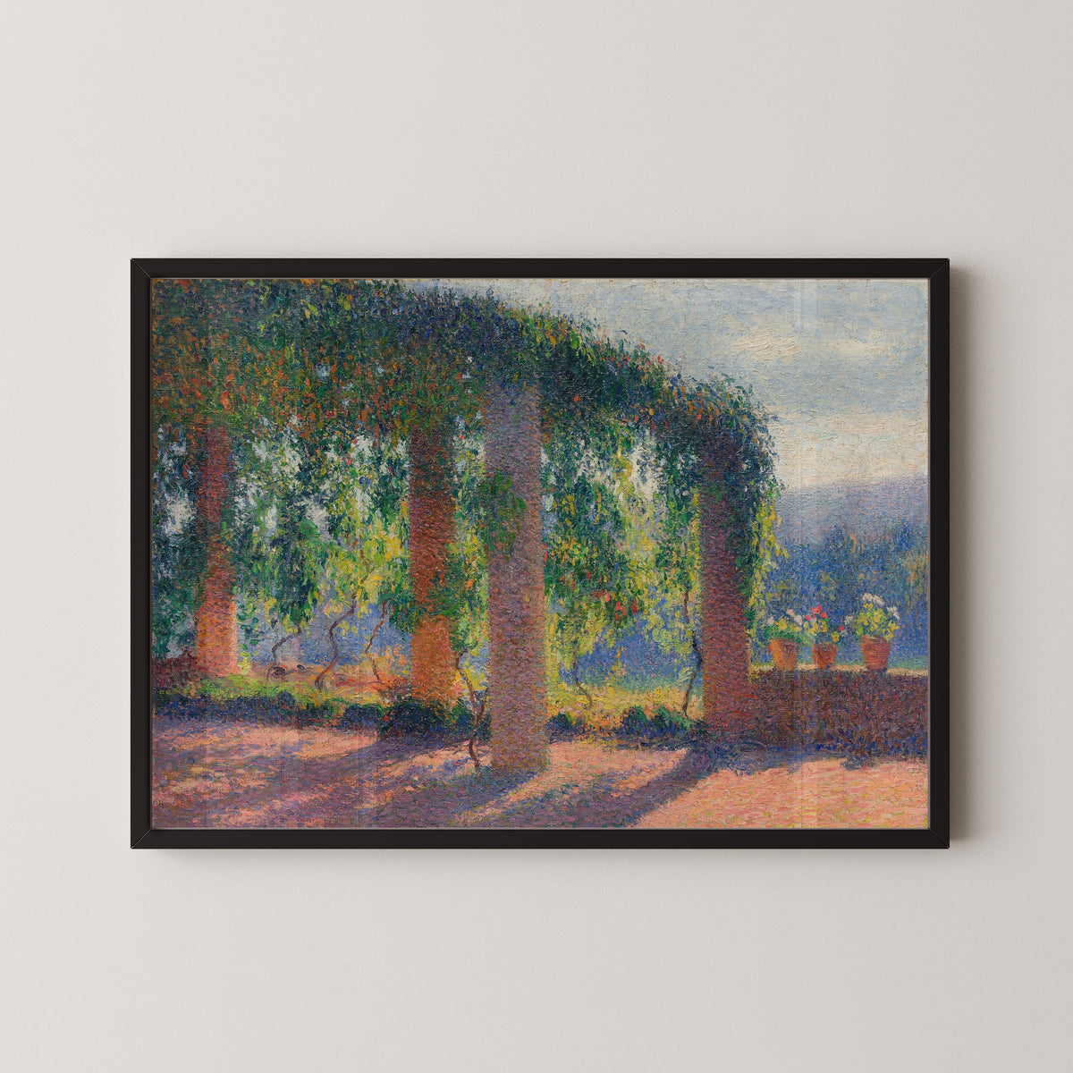 Henri Martin — La Pergola de la cuisine à Marquayrol | Pointillist Landscape Print