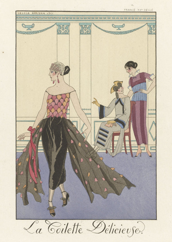 George Barbier — La Toilette délicieuse | Art Deco Fashion Print