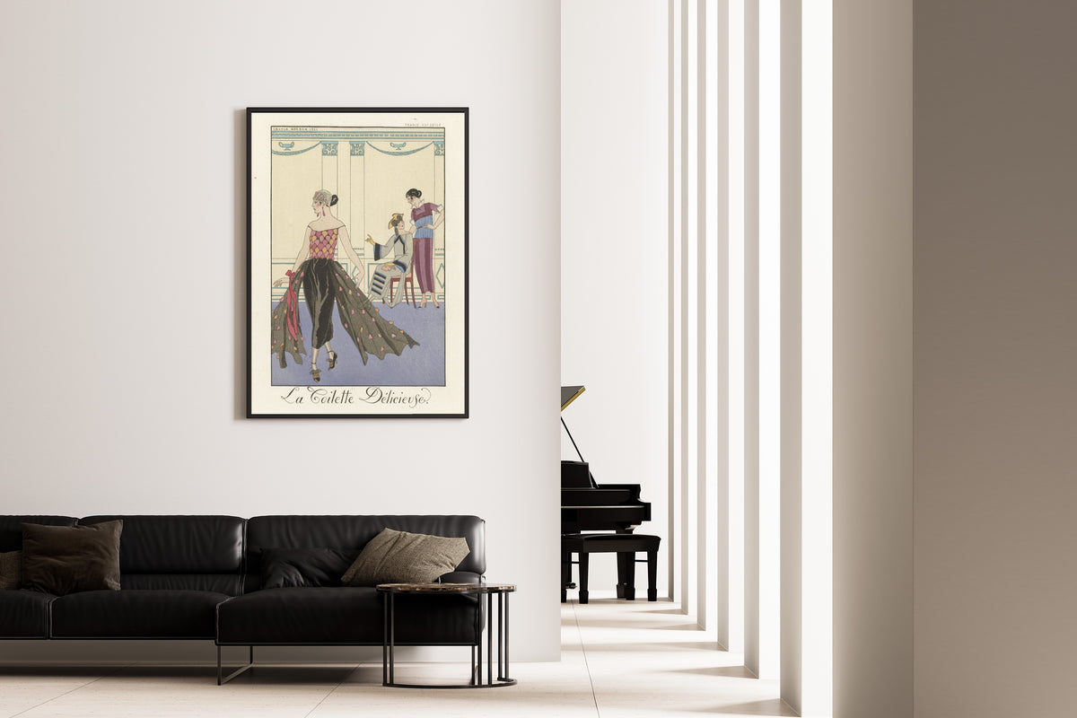 George Barbier — La Toilette délicieuse | Art Deco Fashion Print