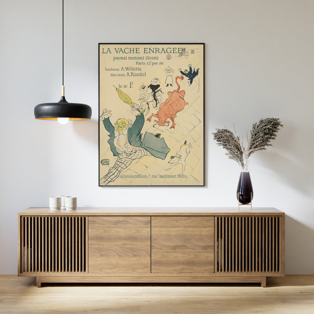 Henri de Toulouse-Lautrec — La Vache Enragée | Vintage Poster Print