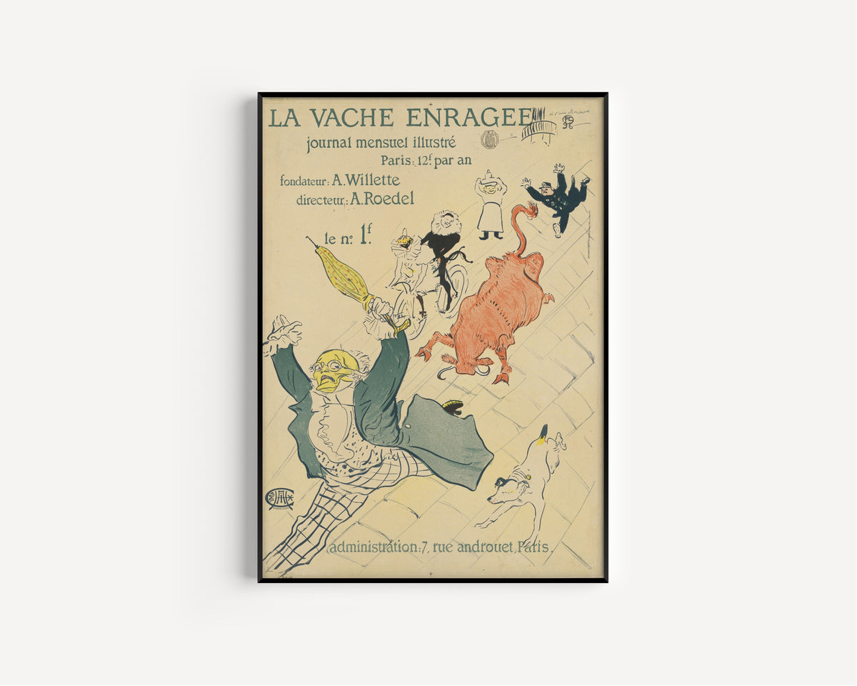 Henri de Toulouse-Lautrec — La Vache Enragée | Vintage Poster Print