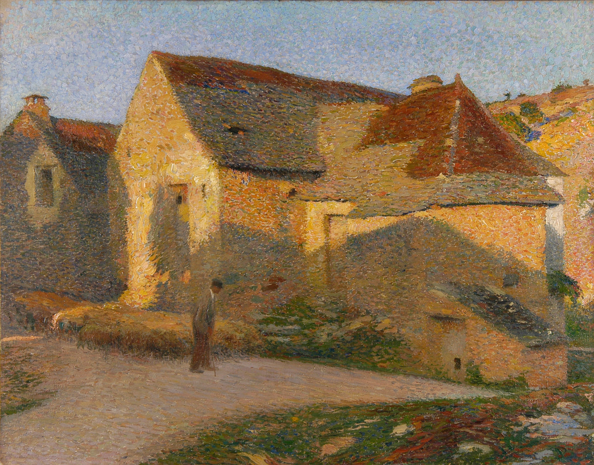 Henri Martin — La Vieille maison aux derniers rayons | Pointillist Landscape Print