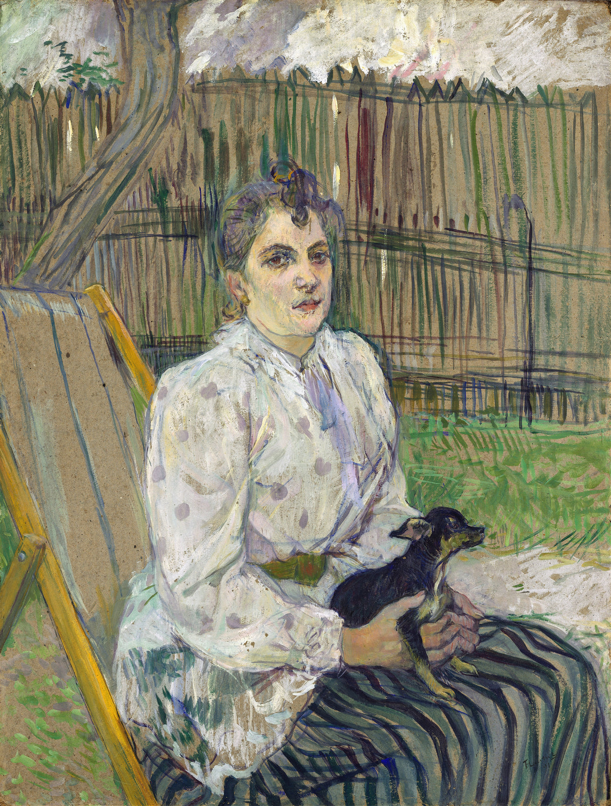 Henri de Toulouse-Lautrec — Lady with a Dog | Fine Art Print