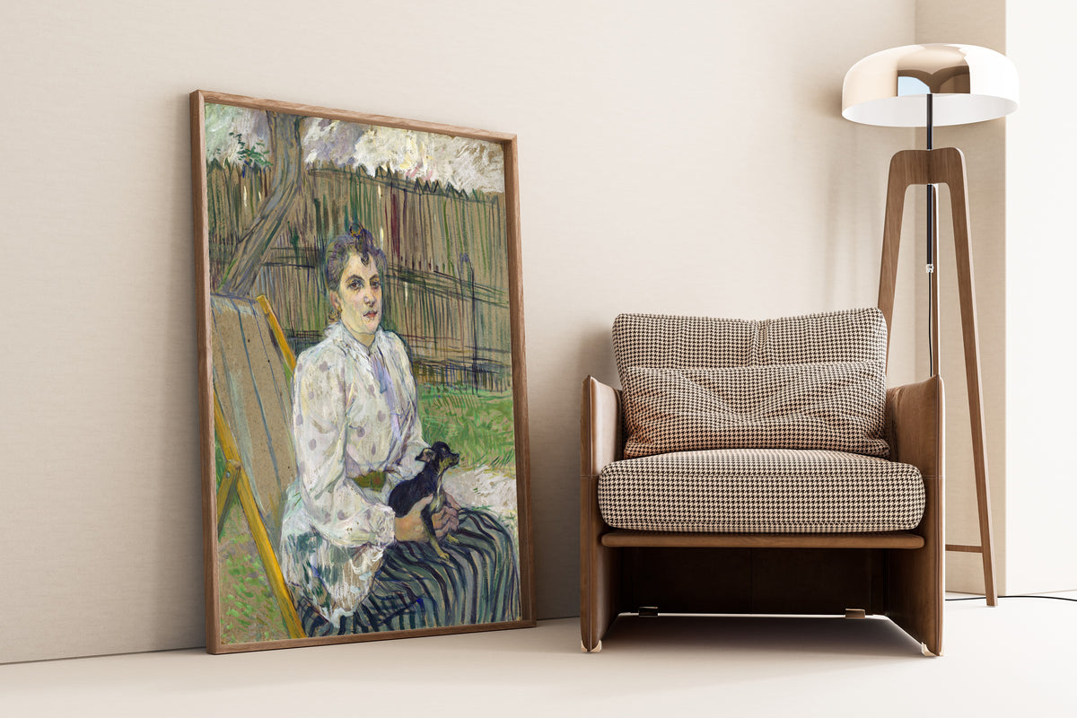 Henri de Toulouse-Lautrec — Lady with a Dog | Fine Art Print