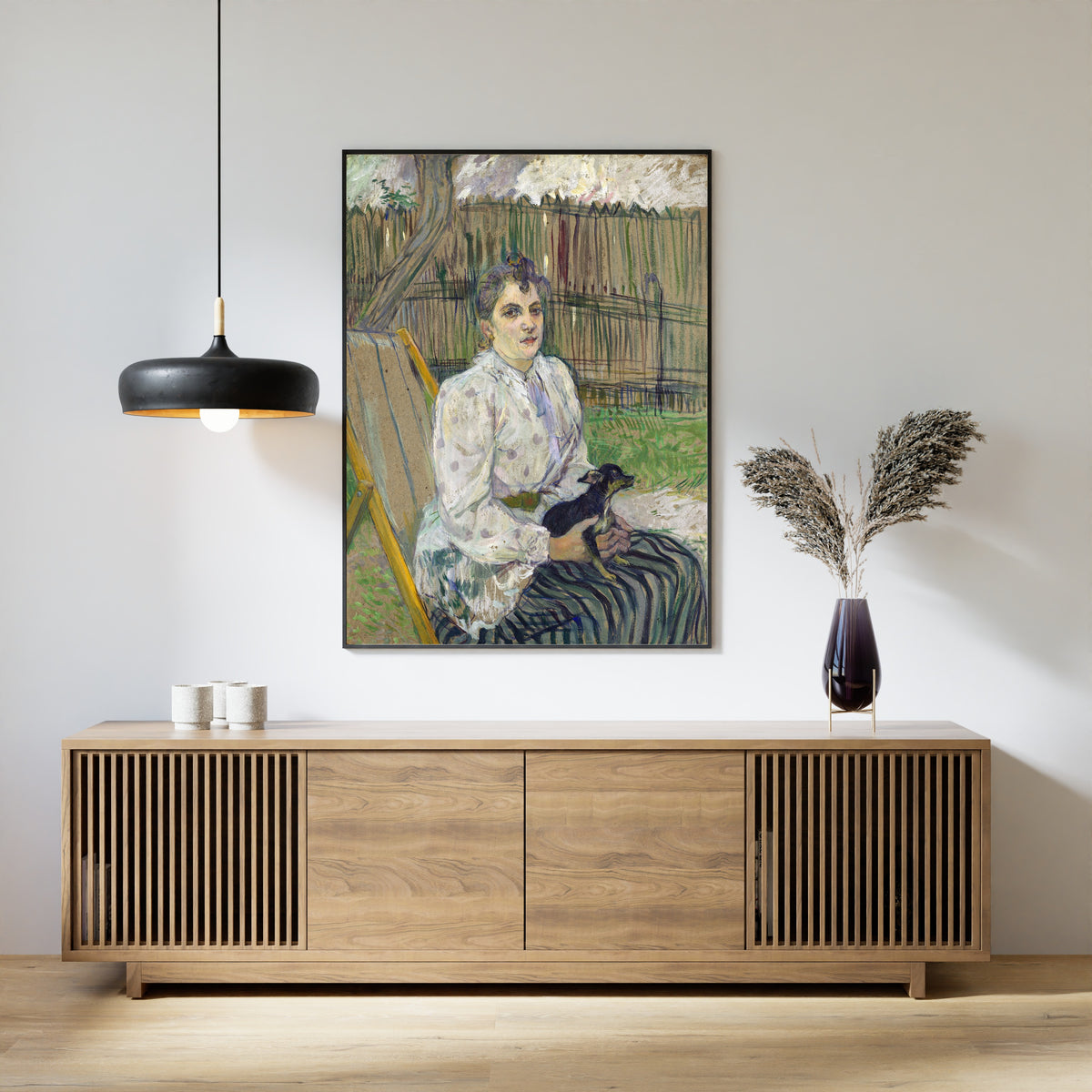 Henri de Toulouse-Lautrec — Lady with a Dog | Fine Art Print
