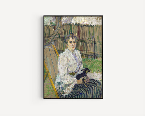 Henri de Toulouse-Lautrec — Lady with a Dog | Fine Art Print