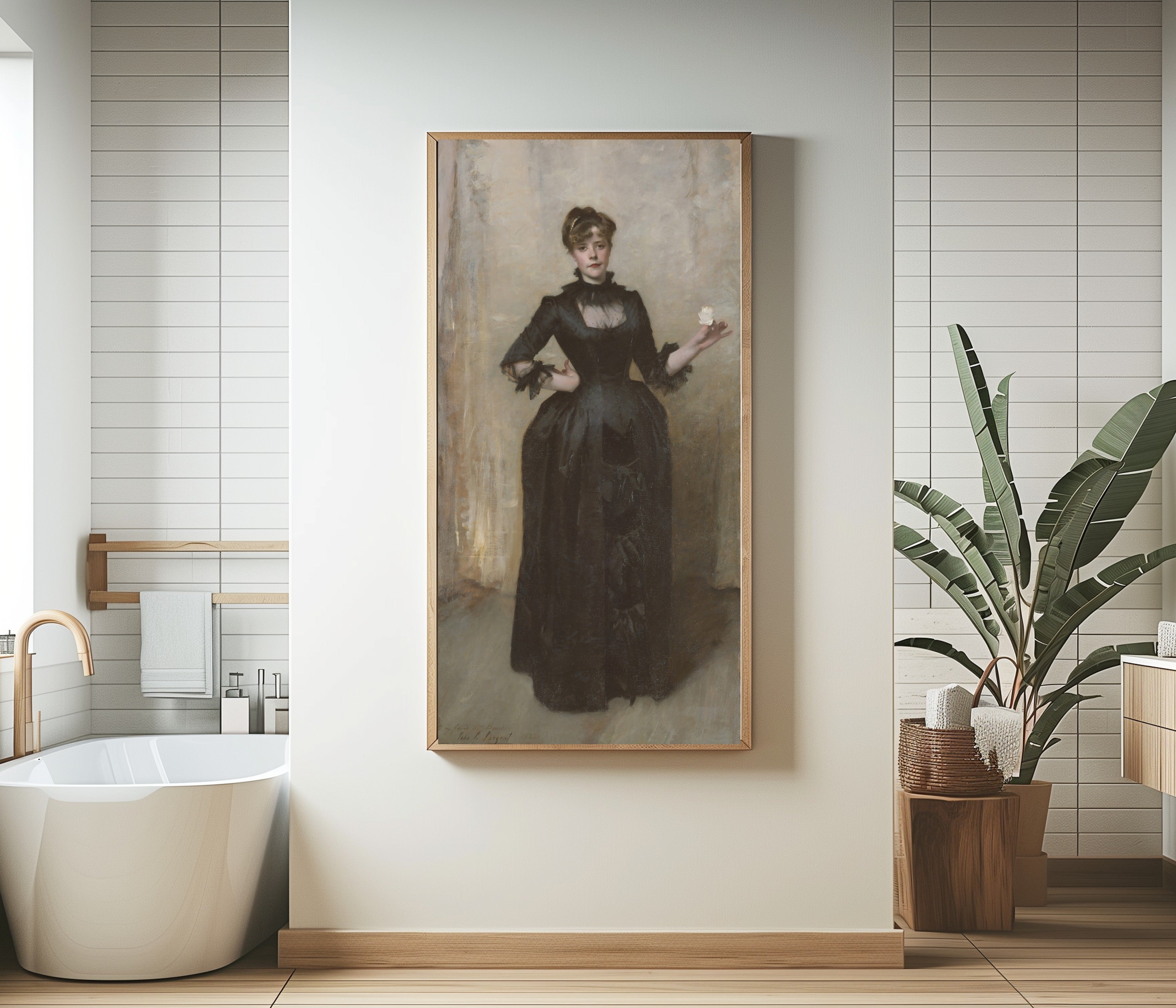 John Singer Sargent — Lady with the Rose (Charlotte Louise Burckhardt) | Fine Art Print