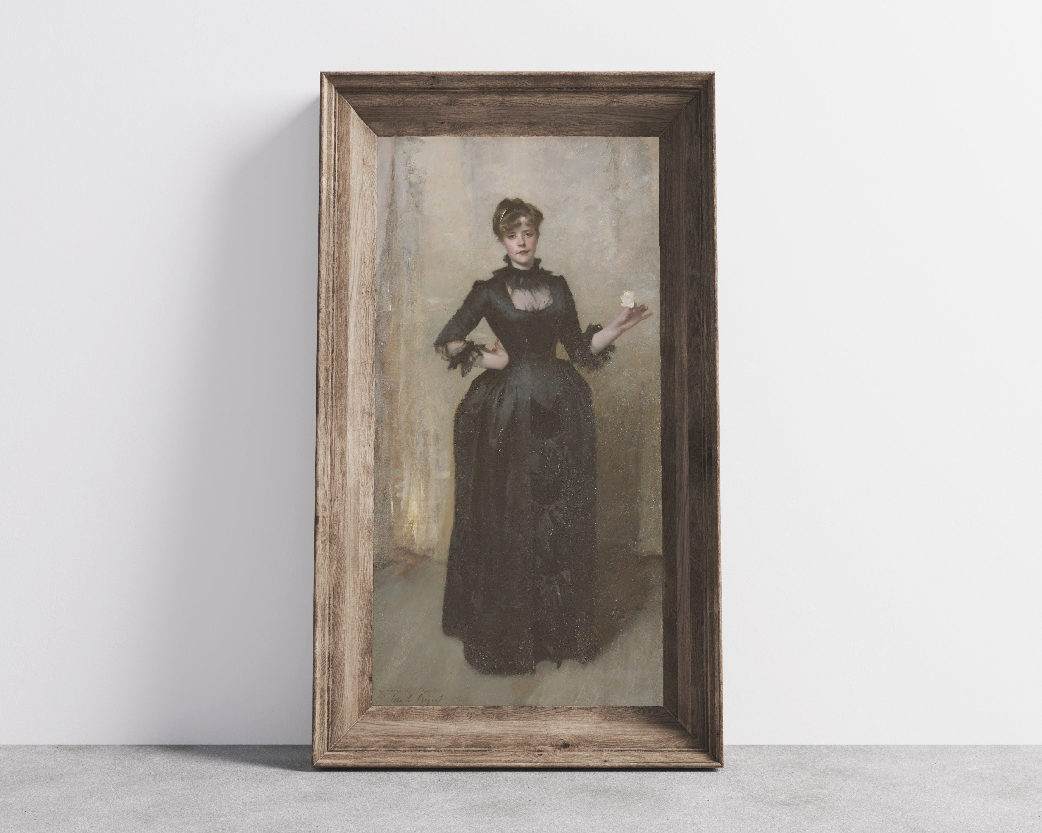 John Singer Sargent — Lady with the Rose (Charlotte Louise Burckhardt) | Fine Art Print