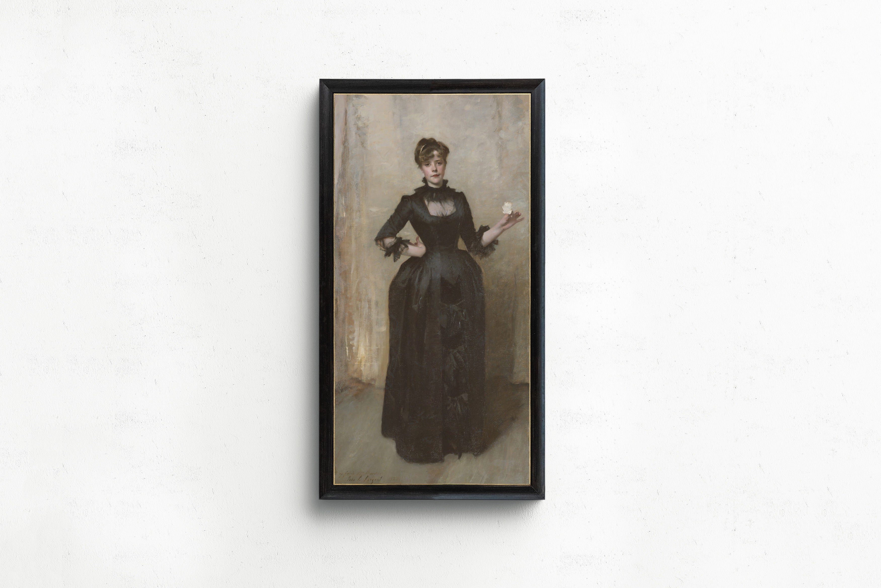 John Singer Sargent — Lady with the Rose (Charlotte Louise Burckhardt) | Fine Art Print