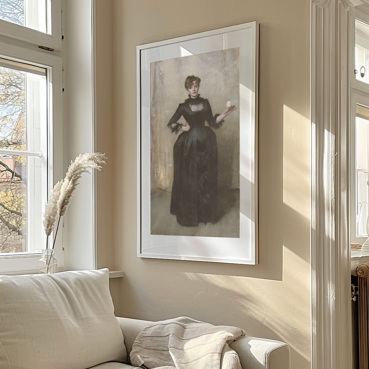 John Singer Sargent — Lady with the Rose (Charlotte Louise Burckhardt) | Fine Art Print